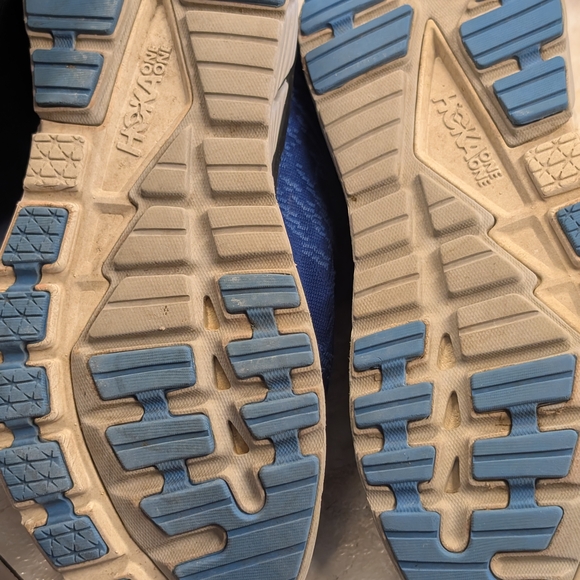 Hoka One One Blue Athletic Shoes - Picture 4 of 6